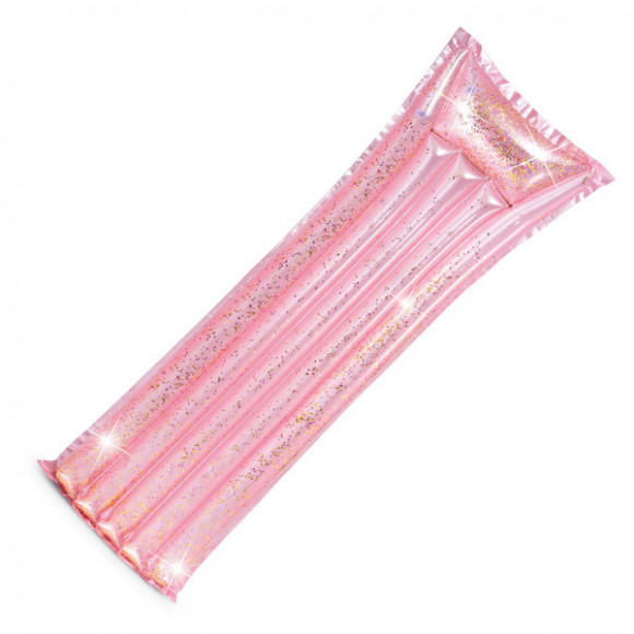 Надувной матрас Розовый Блестящий 170x53x15cm GLITTER