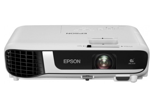 Projector Epson EB-W51, LCD, WXGA, 4000Lum, 16000:1, 1.2x Zoom, USB-Display, White/Black