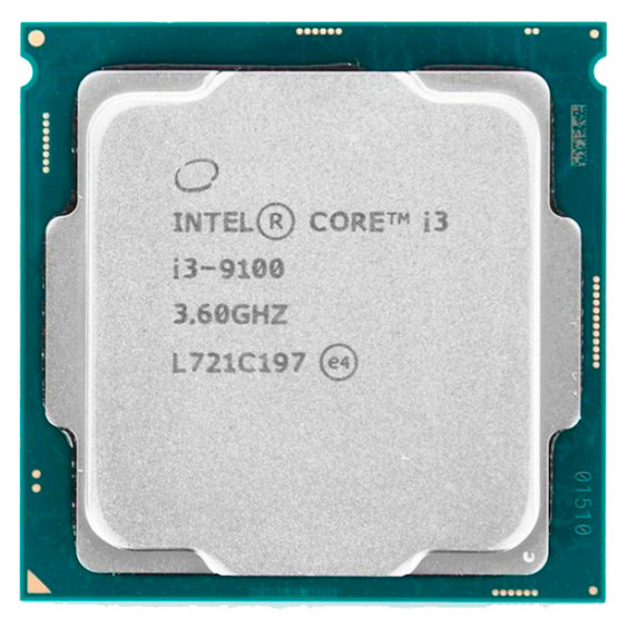 Процессор Intel Core i3-9100, Socket LGA1151, 4x Ядра, Intel UHD Graphics 630, Кулер | Tray