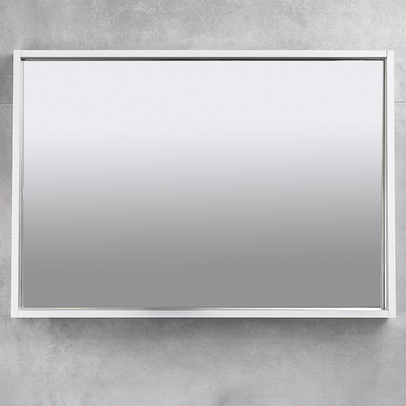 Зеркало для ванной Bayro Porto прямоугольное 1000x700 LED белое структурное