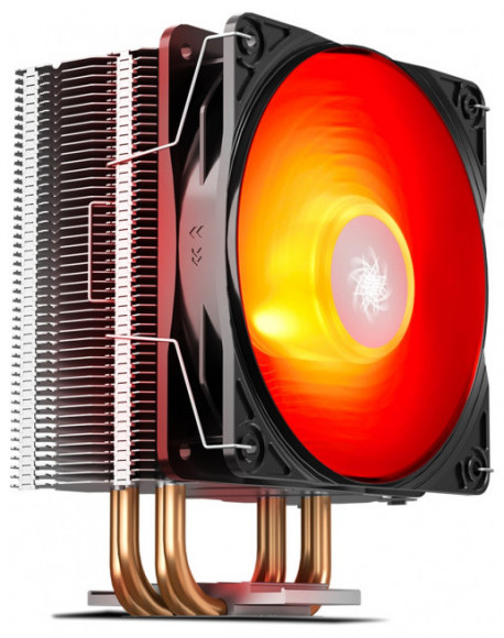 AC Deepcool GA ммAXX 400 V2(RED) (&lt,27.8dBA, 64.5CFM, 120 мм Red LED, PWM, 130W, 606g.)