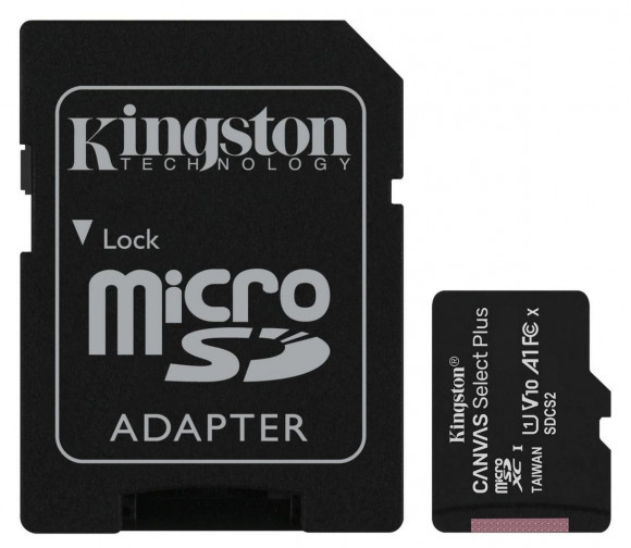 Карта памяти Kingston MicroSDXC Class 10, 64Гб (SDCS2/64GB)