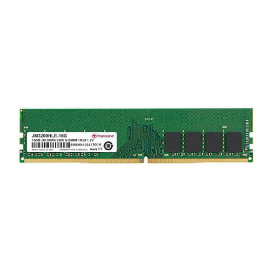 16GB DDR4- 3200MHz Transcend PC25600, CL22, 288pin DI мм 1.2V