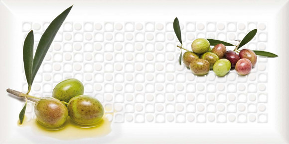 Placi de perete Absolut Keramika Olives Decor Olives 5C 100x200 verde lucios /38