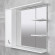 Шкаф-зеркало для ванной Bayro Premium 1000x833 левый белый