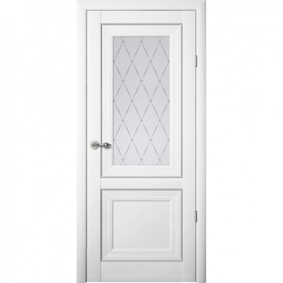 Дверь Prado White со стеклом