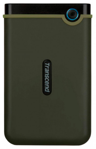 Disc dur extern portabil Transcend StoreJet 25M3G, 2 TB, verde militar (TS2TSJ25M3G)