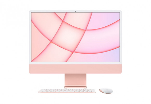 Моноблок Apple iMac A2438, M1 with 8-core CPU and 8-core GPU, 16ГБ/512Гб, macOS Big Sur, Розовый