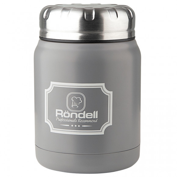 Термос для еды Rondell Picnic, 0,5л, Серый