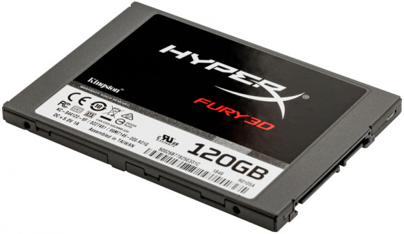 2.5 SSD SATA 120 GB Kingston HyperX Fury 3D KC-S44120-6F [R/W:500/500MB/s, 3D NAND TLC]