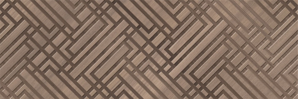 Плитка настенная Saloni Eukalypt Kross Marron-Cacao 400x1200 коричневый