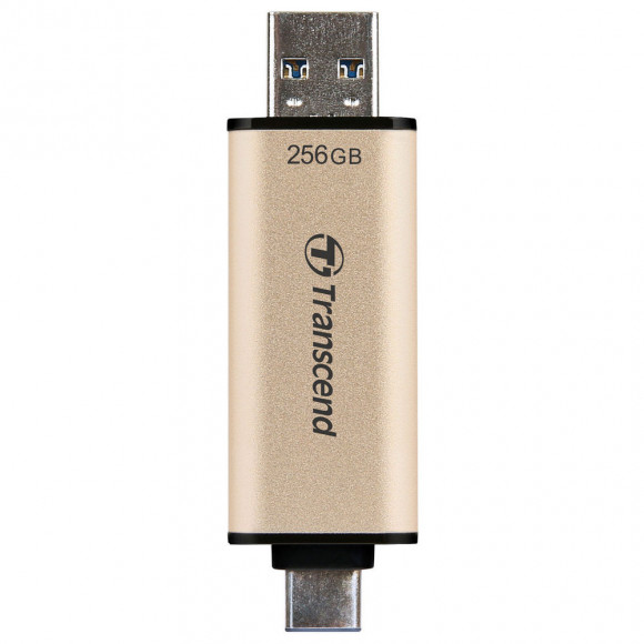 USB Flash накопитель Transcend JetFlash 930, 256Гб, Золотой/Черный