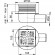Sifon de pardoseala Alcaplast APV26 105x105 /50mm Side otel inoxidabil