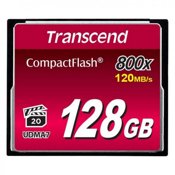 Карта памяти Transcend CompactFlash 800, 128Гб (TS128GCF800)