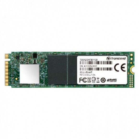 .M.2 NVMe SSD 128GB Transcend 110S [PCIe 3.0x4, R/W:1800/1500MB/s, 180/150K IOPS, SM2263, 3DTLC]
