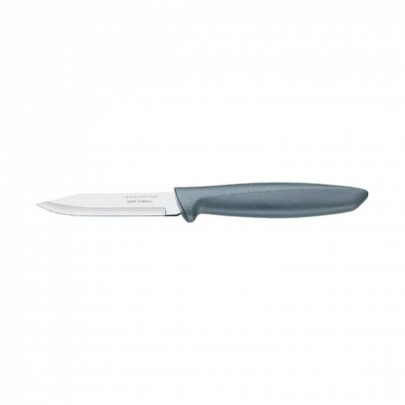 Нож овощной PLENUS 7,5 см, в блистере, серый