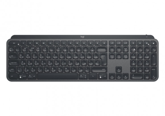 Клавиатура Logitech MX Keys, Беспроводное, Чёрный