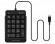 Tastatură A4Tech FK13P, cu fir, neagră