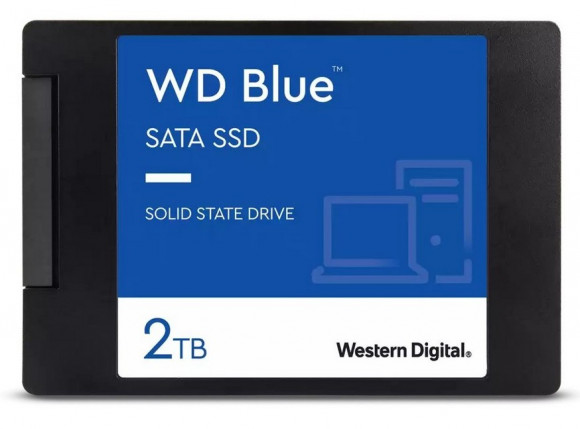 2.5 SSD SATA 2.0TB WD Blue [R/W:560/530MB/s, 95/84K IOPS, 88SS1074, 3D-NAND TLC BiCS3]