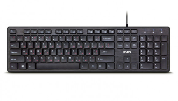 Tastatură SVEN KB-E5800, cu fir, neagră