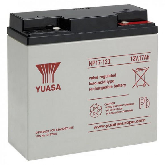 Аккумулятор для резервного питания Yuasa NP17-12I -TW, 12В 17