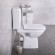 Vas WC compact Cersanit Carina Rimless inferior. sub. microlift orizontal DRP