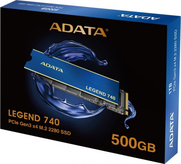 .M.2 NVMe SSD 500GB ADATA LEGEND 740 [PCIe 3.0 x4, R/W:2500/1700MB/s, 100/200K IOPS, 300TBW, TLC]