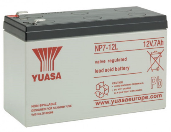 Аккумулятор для резервного питания Yuasa NP7-12L-TW, 12В 7