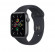 Ceas inteligent Apple Watch SE MKQ63, 44 mm, carcasa din aluminiu cu curea Midnight Sport