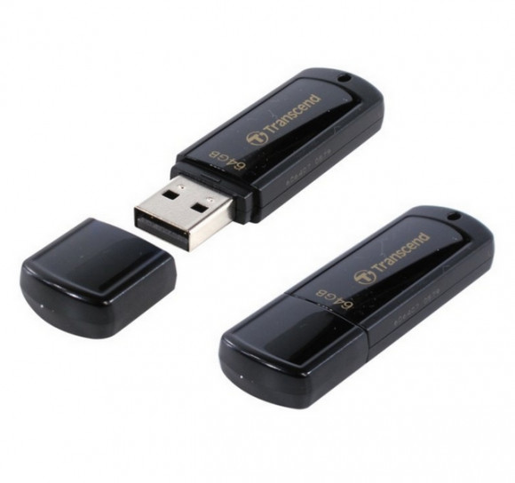 Unitate flash USB Transcend JetFlash 350, 64 GB, negru