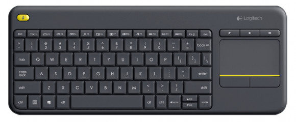 Клавиатура Logitech K400 Plus, Беспроводное, Чёрный
