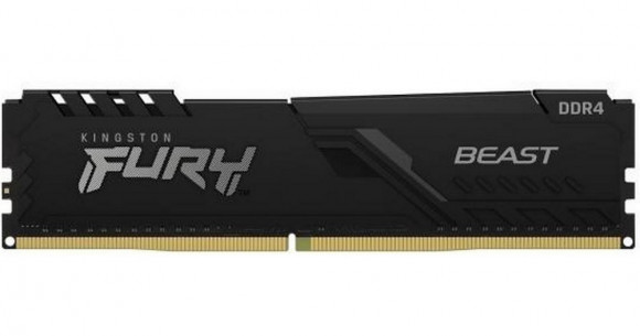 .8GB DDR4-3200MHz Kingston FURY Beast (KF432C16BB/8), CL16-18-18, 1,35 V, Intel XMP 2.0, negru