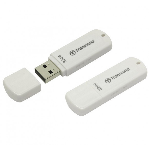 Unitate flash USB Transcend JetFlash 370, 32 GB, alb