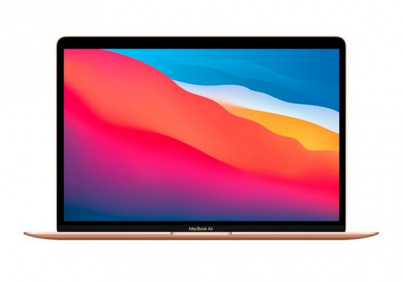Notebook 13.3 Apple MacBook Air A2337, Aur, M1 cu procesor cu 8 nuclee și GPU cu 7 nuclee, 16 GB/256 GB, macOS Big Sur