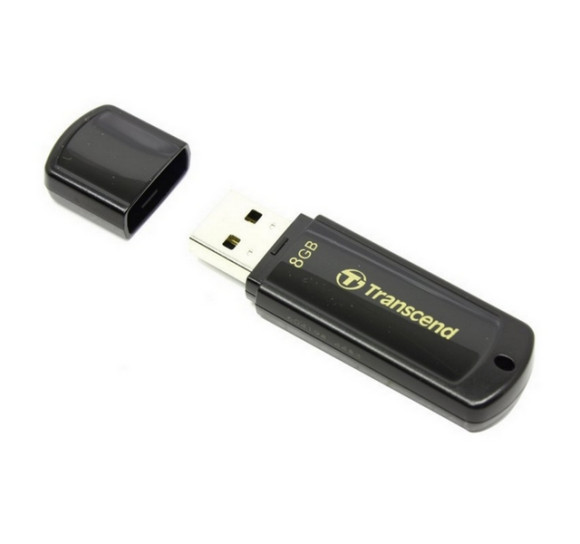 Unitate flash USB Transcend JetFlash 350, 8 GB, negru