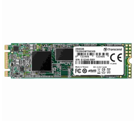 .M.2 SATA SSD 256GB Transcend TS256GMTS830S [80mm, R/W:560/510MB/s, 85K/85K IOPS, SM2258, 3DTLC]