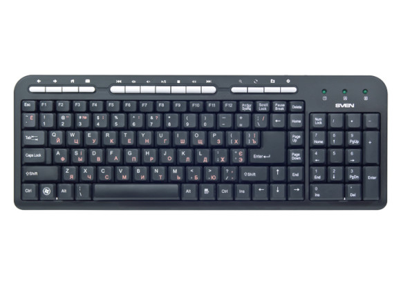 Tastatură SVEN Standard 309M, cu fir, neagră