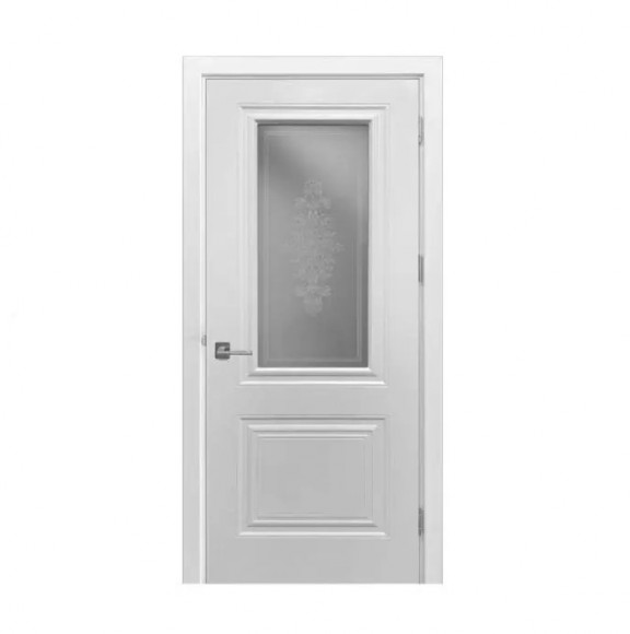 Дверь Кьянти остекленное белая крашенная