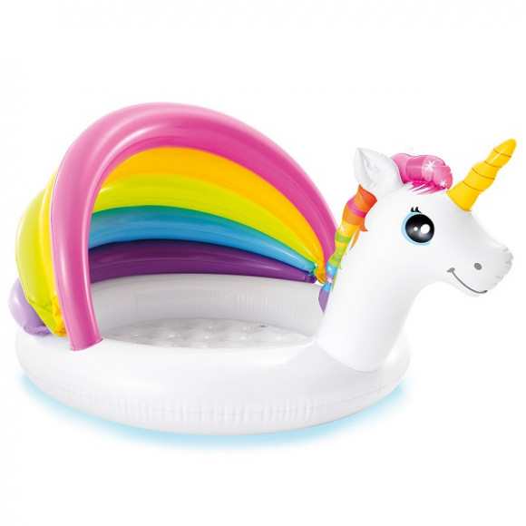 Piscina gonflabilă pentru copii Unicorn 127x102x69cm, 45L, 1+