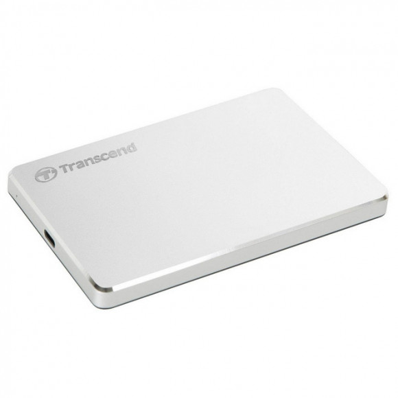 Hard disk portabil extern Transcend StoreJet 25C3S 2TB argintiu (TS2TSJ25C3S)