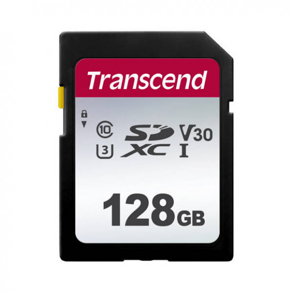 Card de memorie Transcend SDXC Clasa 10 de 128 GB (TS128GSDC300S)