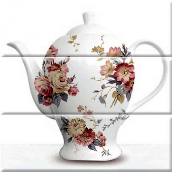 Gresie Absolut Keramika Tea Decor Tea White 3 Complect 3 100x300 mix lucios /1