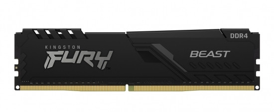 16 GB DDR4-3600 MHz Kingston FURY Beast (KF436C18BB/16), CL18-22-22, 1,35 V, Intel XMP 2.0, negru