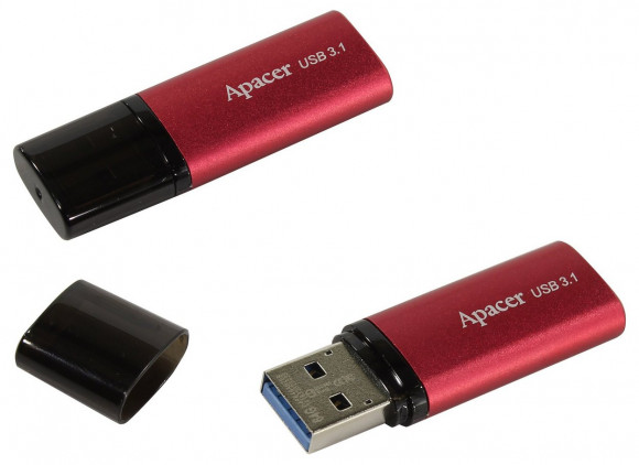 Unitate flash USB Apacer AH25B, 64 GB, roșu