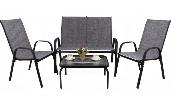 Комплект садовой мебели GardenLine Neo9924 Grey/Black