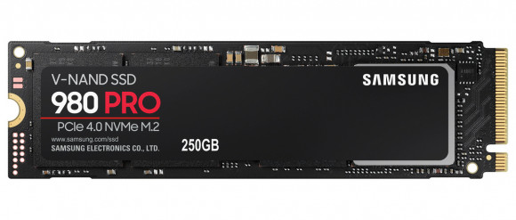 .M.2 NVMe SSD 250GB Samsung 980 PRO [PCIe 4.0 x4, R/W:6400/2700MB/s, 500/600K IOPS, Elpis, 3DTLC]