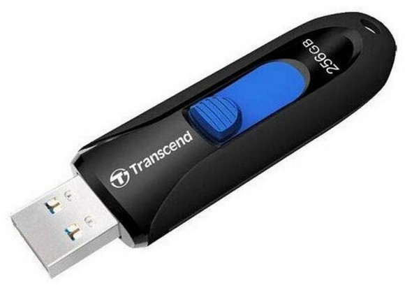 USB Flash накопитель Transcend JetFlash 790, 256Гб, Черный/Синий