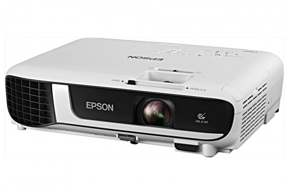 Proiector Epson EB-FH52, LCD, FullHD, 4000Lum, 16K:1, Zoom 1,6x, Alb/Negru