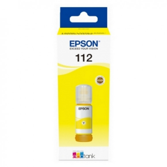 Rezervor de cerneală Epson 112 EcoTank, C13T06C44A, galben