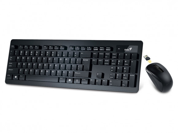 Tastatură și mouse Genius SlimStar 8005, fără fir, negru